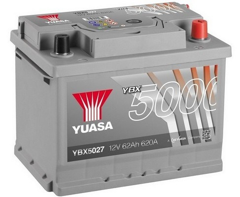 Аккумулятор Yuasa YBX5027 12V 62Ah 620A ETN 0(R+), Yuasa